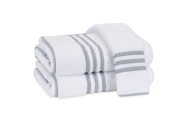 Beach Road Bath Sheet Bath Linens Matouk Navy Stripe 