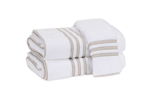 Beach Road Bath Sheet Bath Linens Matouk Tan Stripe 