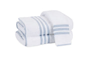 Beach Road Guest Towel Bath Linens Matouk Blue Stripe 