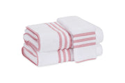 Beach Road Hand Towel Bath Linens Matouk Red Stripe 