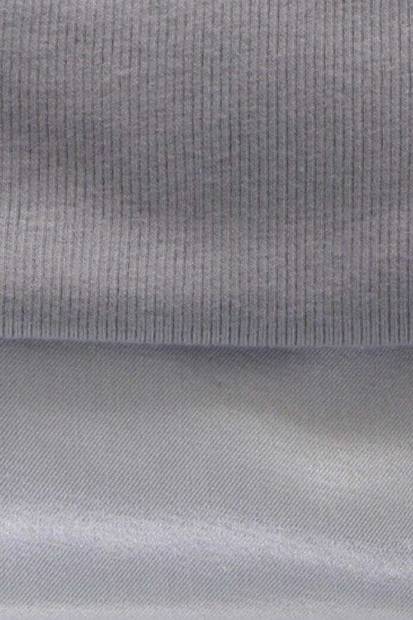Becca L/S Semi Crop Rib Sweatshirt - Small Loungewear PJ Harlow Dark Silver 