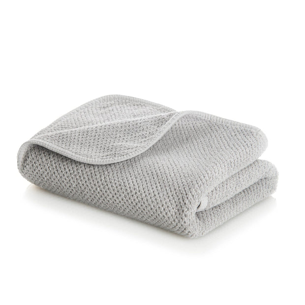 Bee Waffle Hand Towel - set of 2 Bath Linens Graccioza Silver 