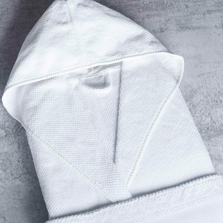 Bath Robe - Bee Waffle Hooded Robe- Small