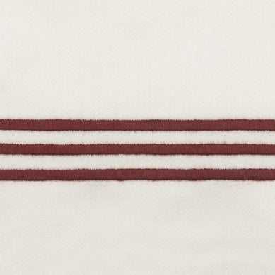 Bel Tempo Nocturne Standard Sham Bedding Style Matouk Ivory Red 