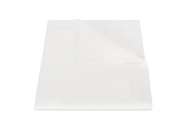 Bergamo Hemstitch Full/Queen Flat Sheet Bedding Style Matouk Bone 