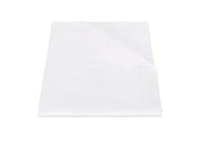 Bergamo Hemstitch Full/Queen Flat Sheet Bedding Style Matouk White 