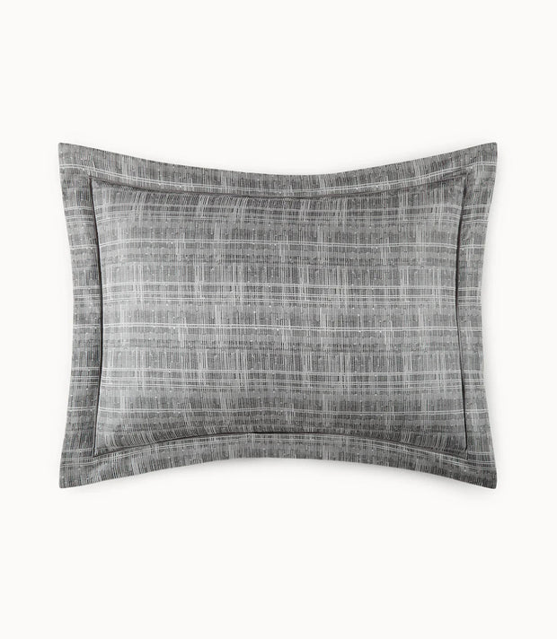 Biagio Standard Sham Bedding Style Peacock Alley Charcoal 