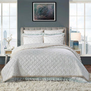 Bliss King Coverlet Bedding Style Orchids Lux Home Sand 