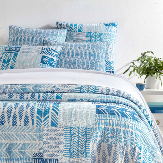 Block Print Coverlet, King Bedding Style Pine Cone Hill 