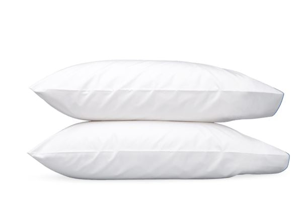 Bryant King Pillowcases- Pair Bedding Style Matouk Azure 