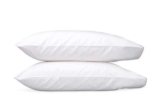 Bryant Standard Pillowcases- Pair Bedding Style Matouk Coral 