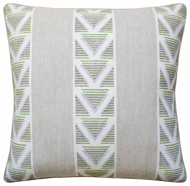 Burton Stripe 22" Pillow Decorative Pillow Ryan Studio Lavender Sage 