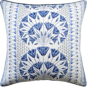 Cairo 22" Pillow Decorative Pillow Ryan Studio Blue White 