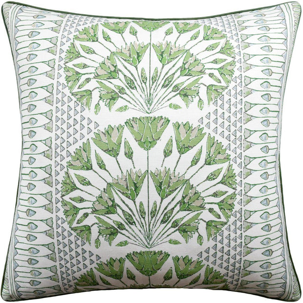 Cairo 22" Pillow Decorative Pillow Ryan Studio Green White 