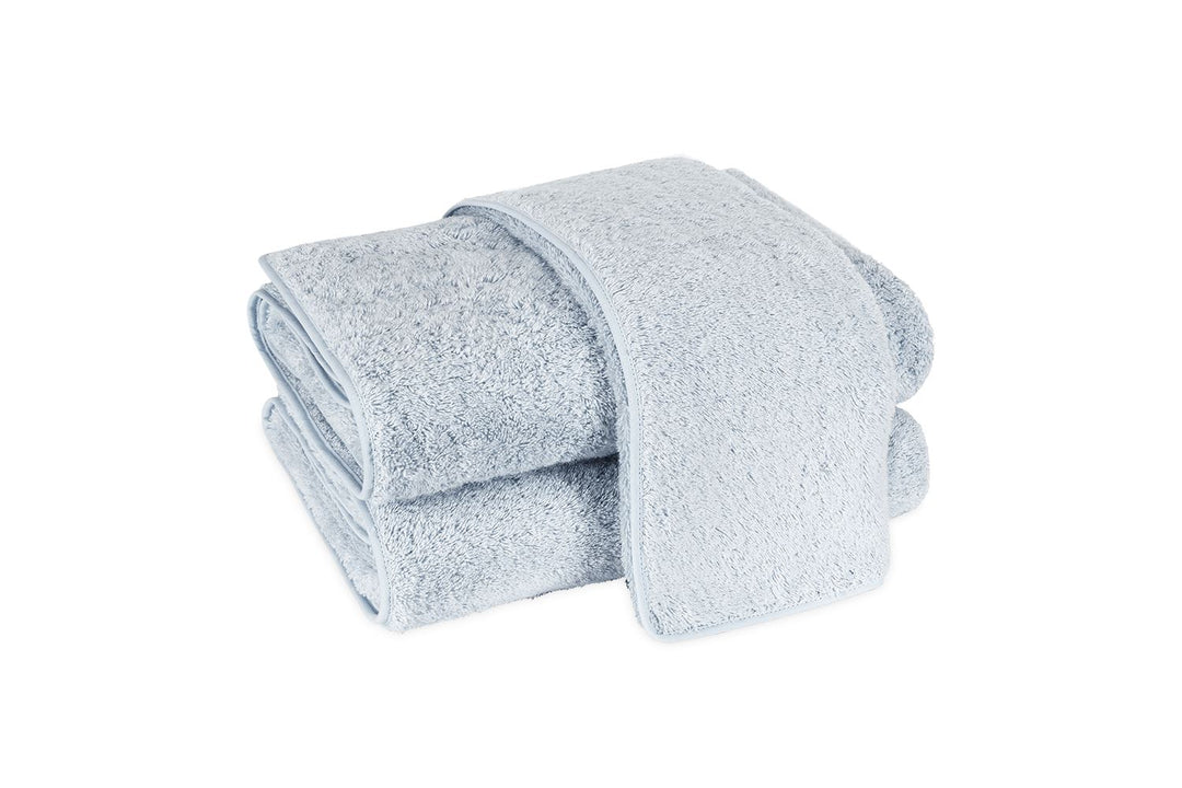 Cairo Guest Towel Bath Linens Matouk Light Blue Light Blue 