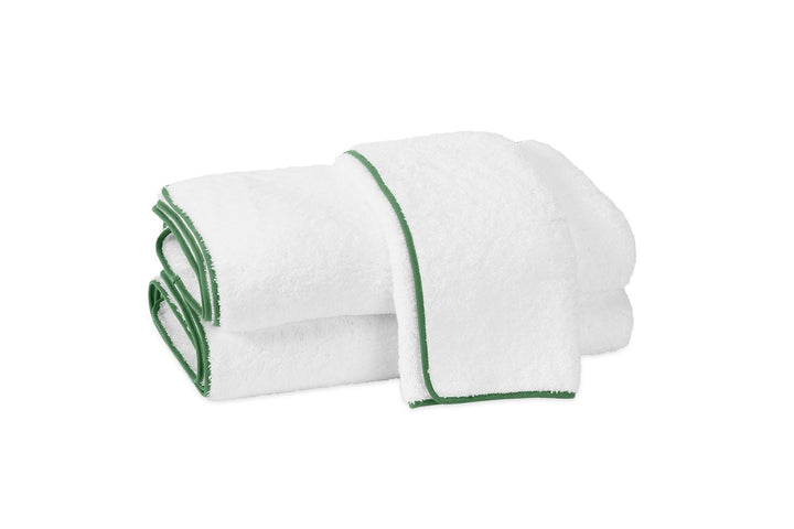 Cairo Guest Towel Bath Linens Matouk White Palm 