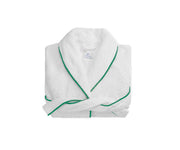 Cairo Robe- Medium/Large Bath Robe Matouk White Kelly Green 
