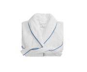 Cairo Robe- Medium/Large Bath Robe Matouk White/Azure 