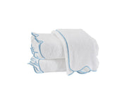 Cairo Scallop Bath Sheet Bath Linens Matouk Light Blue 