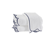 Cairo Scallop Hand Towel Bath Linens Matouk Navy 