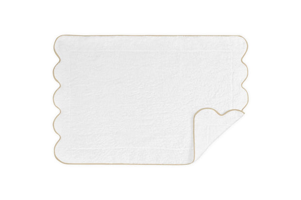 Cairo Scallop Tub Mat Bath Linens Matouk Sand 