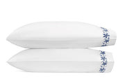 Callista Standard Pillowcase - pair Bedding Style Matouk Bluebell 