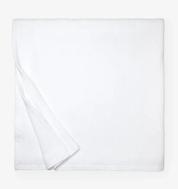 Camilo Full/Queen Blanket Bedding Style Sferra White 