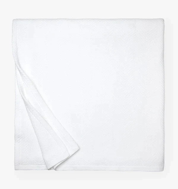 Camilo King Blanket Bedding Style Sferra White 