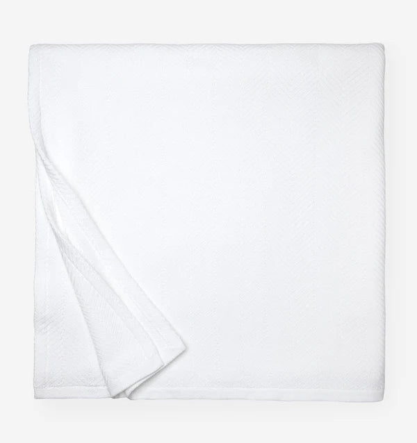 Camilo Twin Blanket Bedding Style Sferra White 