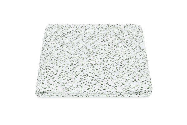 Celine Cal King Fitted Sheet - 17" Bedding Style Matouk Grass 