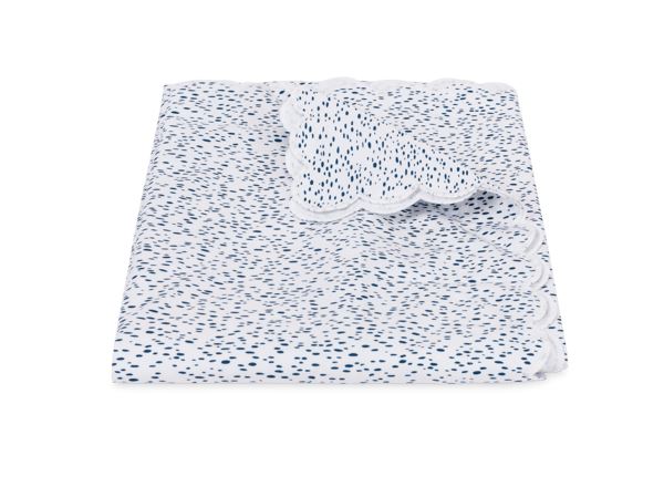 Celine Full/Queen Duvet Cover Bedding Style Matouk Prussian Blue