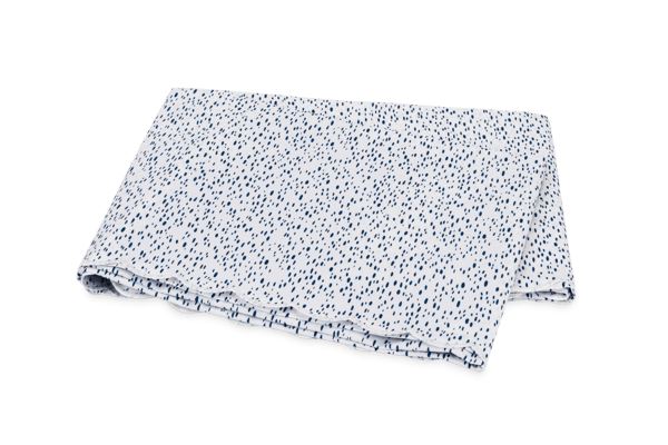 Celine Full/Queen Flat Sheet Bedding Style Matouk Prussian Blue