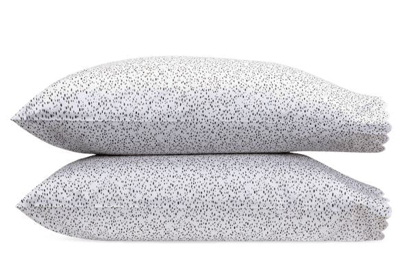 Celine King Pillowcases - pair Bedding Style Matouk Charcoal 