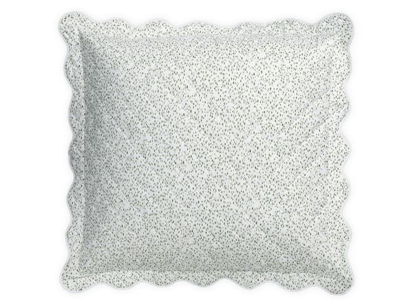 Celine Quilted Standard Sham Bedding Style Matouk Grass 