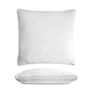 Chunky Woven Euro Sham with Insert Coverlet Kevin O'Brien White 