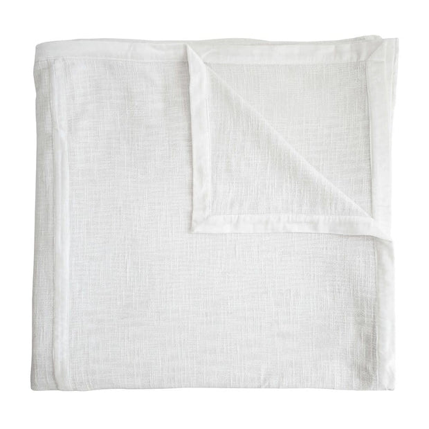 Chunky Woven King Coverlet Coverlet Kevin O'Brien White 
