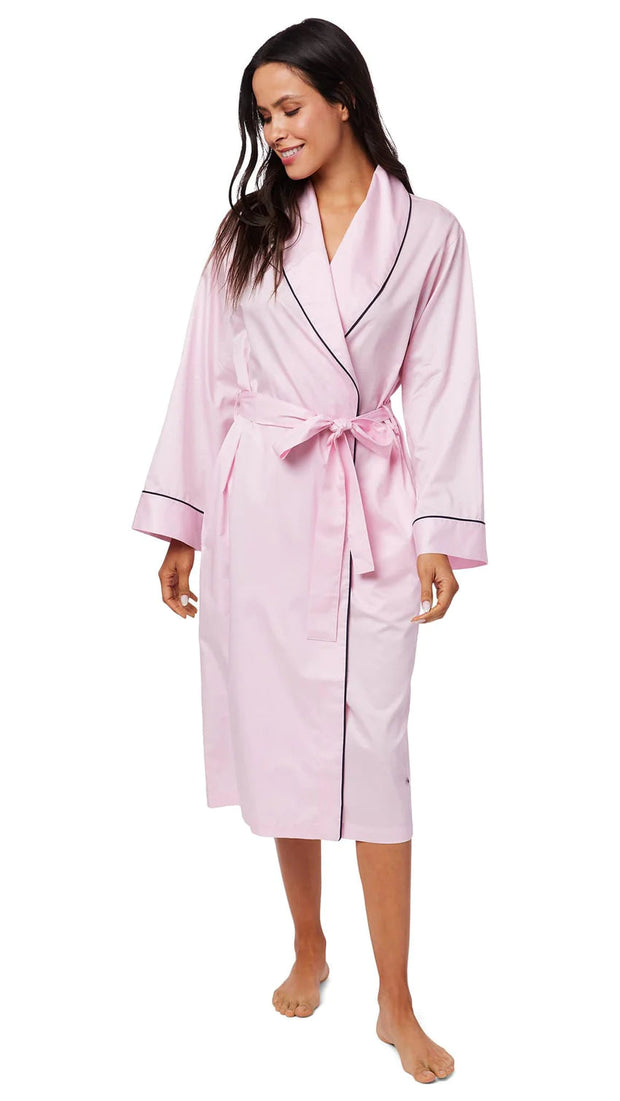 Classic Luxe Pima Shawl Collar Robe Robes Cats Pajamas Small/Medium Pink 
