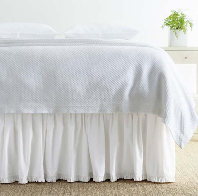 Classic Ruffle King Bed Skirt Bedding Style Pine Cone Hill