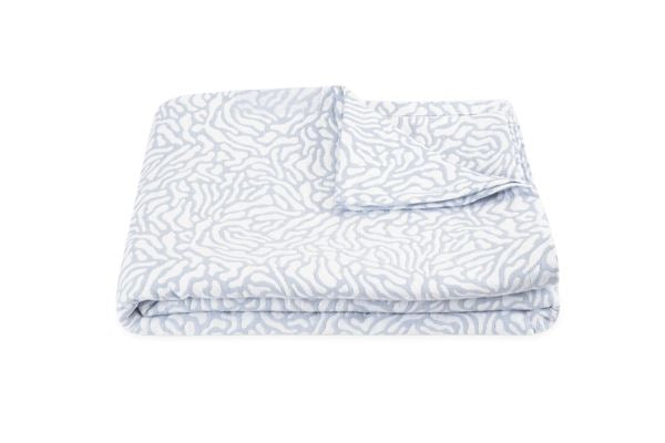 Cora King Coverlet Bedding Style Matouk Blue White 