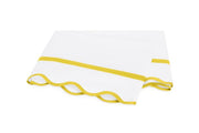 Cornelia King Flat Sheet Bedding Style Matouk Lemon 