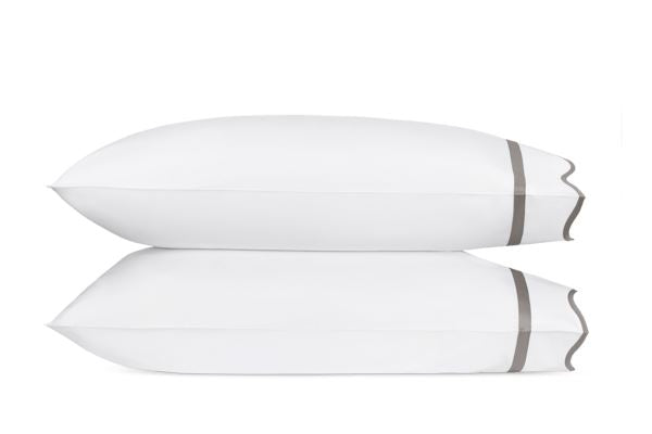 Cornelia King Pillowcase- Pair Bedding Style Matouk Platinum 