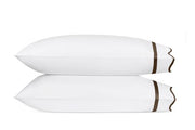 Cornelia Standard Pillowcase- Pair Bedding Style Matouk Sable 