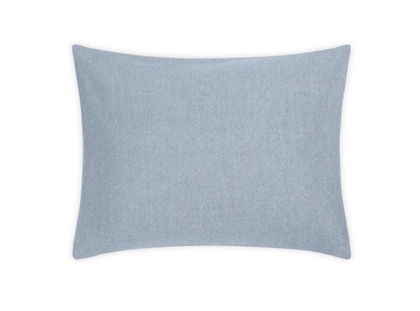 Cosmo King Sham Blankets Matouk Hazy Blue 