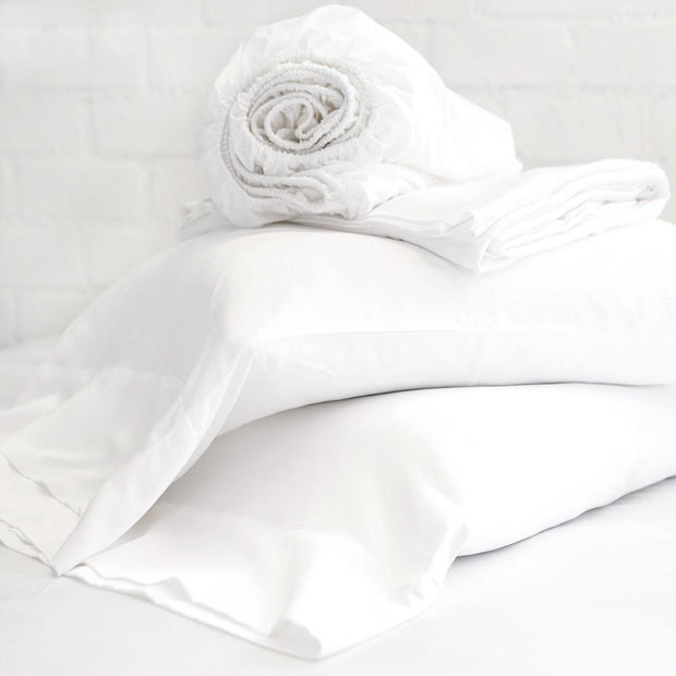 Cotton Sateen Queen Sheet Set Bedding Style Pom Pom at Home 