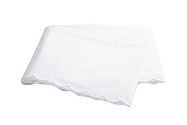 Dakota Full/Queen Flat Sheet Bedding Style Matouk White 