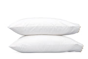 Dakota King Pillowcases - pair Bedding Style Matouk Champagne 