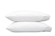 Dakota King Pillowcases - pair Bedding Style Matouk White 