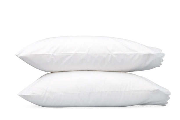 Dakota Standard Pillowcases - pair Bedding Style Matouk White 
