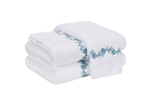 Daphne Bath Sheet 36x75 Bath Linens Matouk Aqua 