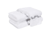 Daphne Guest Towel 14x21 Bath Linens Matouk Silver 